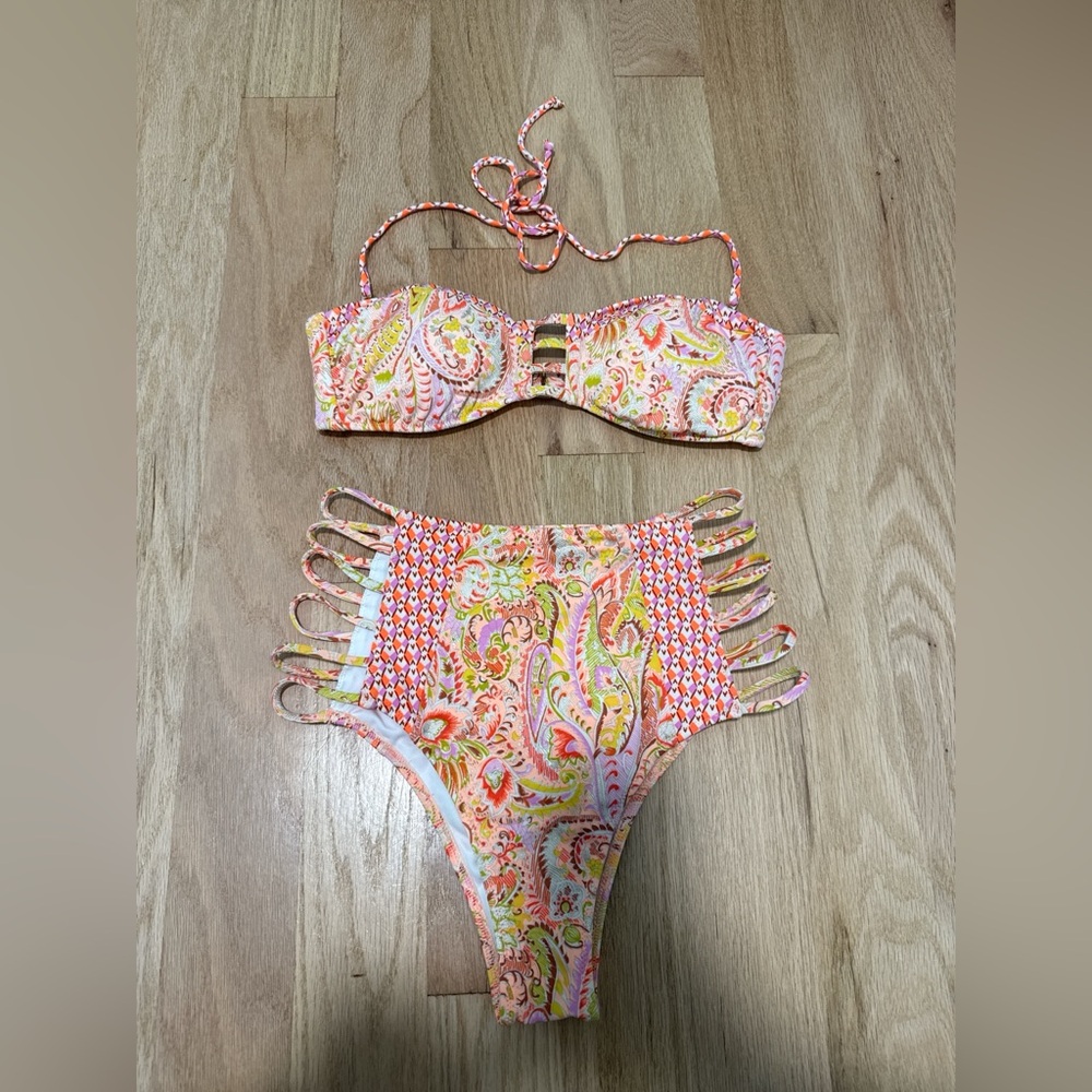 Victoria's Secret Multicolor Paisley Bikini